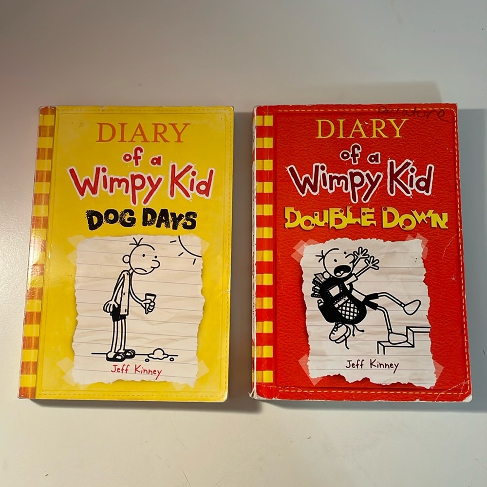 2️⃣ diary of a wimpy kid books (4 & 11)